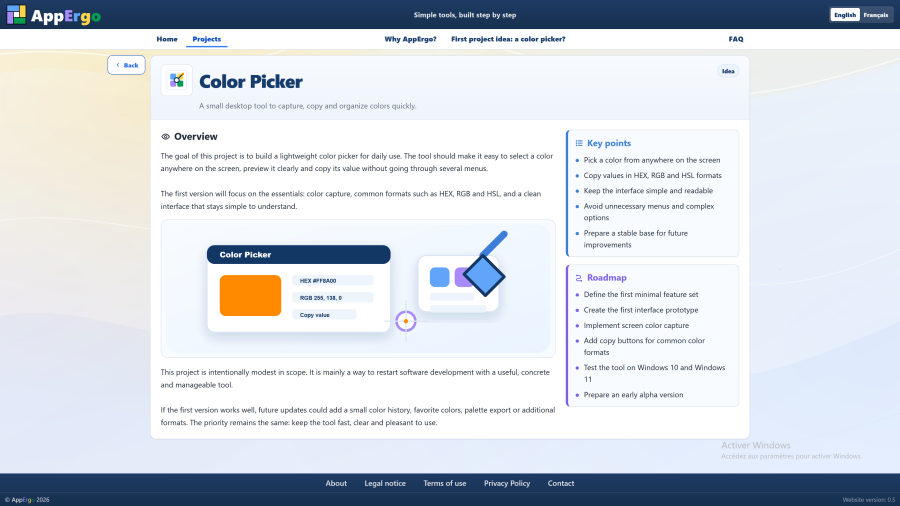 Color Picker project page.
