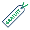Étiquette avec la mention GRATUIT