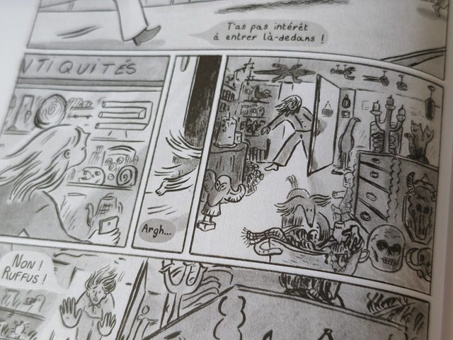 Extrait de la bande dessinée du livre MYSTERIOSA